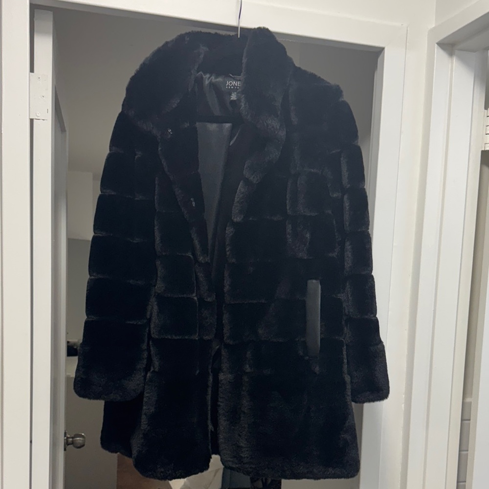 Jones New York Plush Black Teddy Jacket